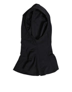 Dolce & Gabbana Black Nylon Elastane Balaclava Hood Face Cover Hat - Eljoys Fashion 