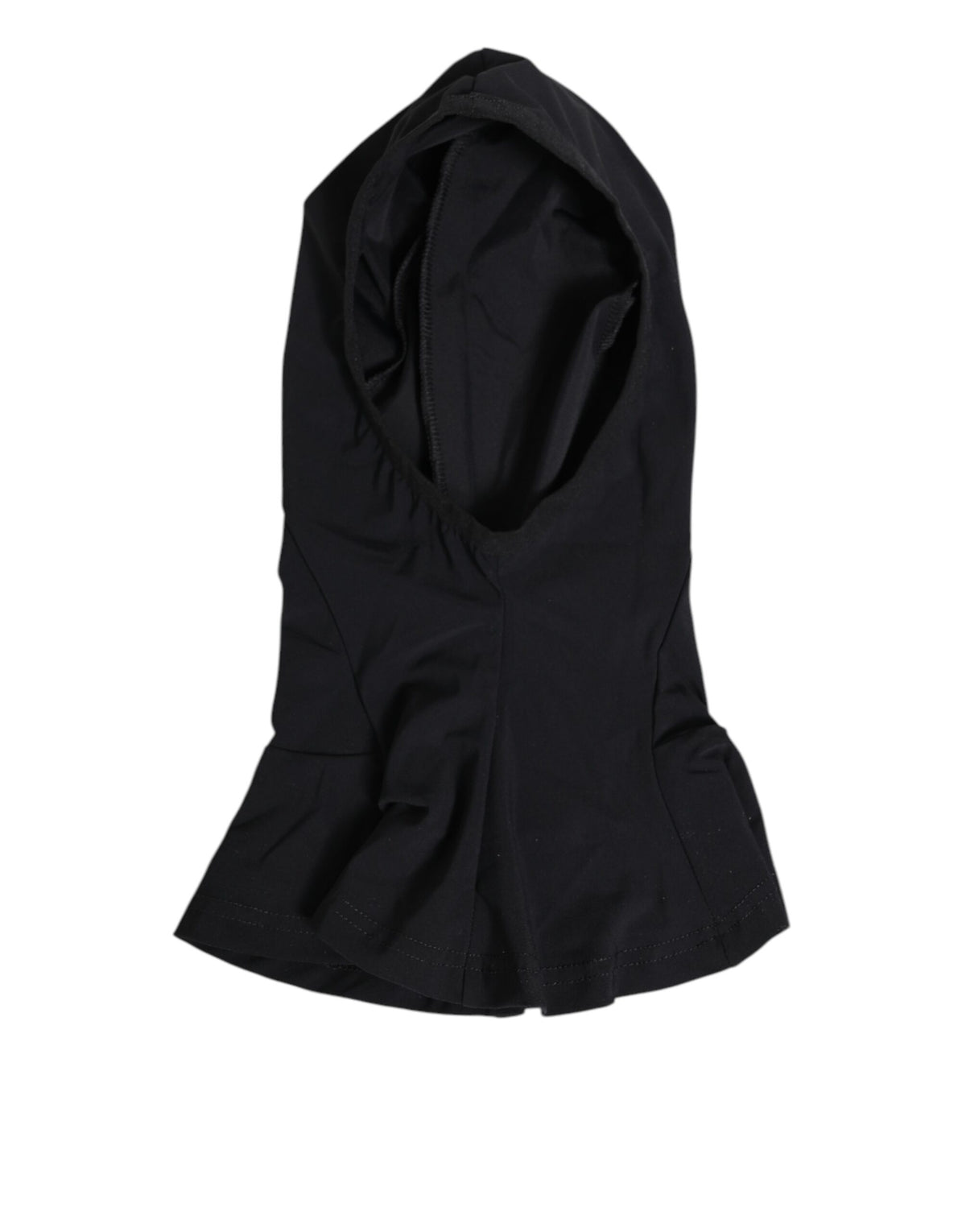Dolce & Gabbana Black Nylon Elastane Balaclava Hood Face Cover Hat - Eljoys Fashion 