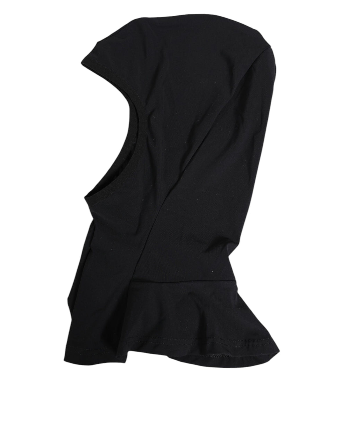 Dolce & Gabbana Black Nylon Elastane Balaclava Hood Face Cover Hat - Eljoys Fashion 