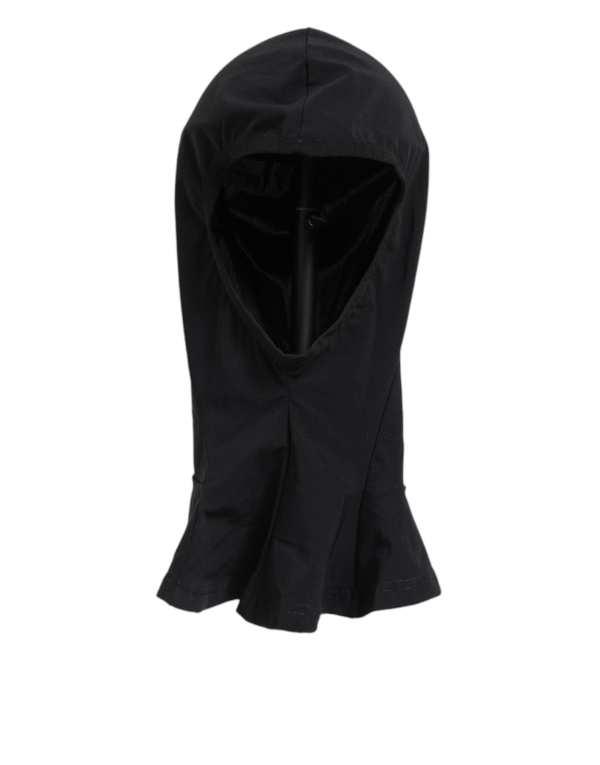 Dolce & Gabbana Black Nylon Elastane Balaclava Hood Face Cover Hat - Eljoys Fashion 