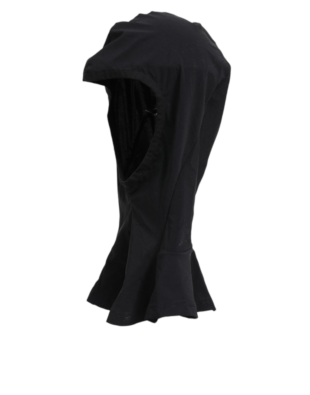 Dolce & Gabbana Black Nylon Elastane Balaclava Hood Face Cover Hat - Eljoys Fashion 