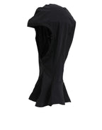 Dolce & Gabbana Black Nylon Elastane Balaclava Hood Face Cover Hat - Eljoys Fashion 