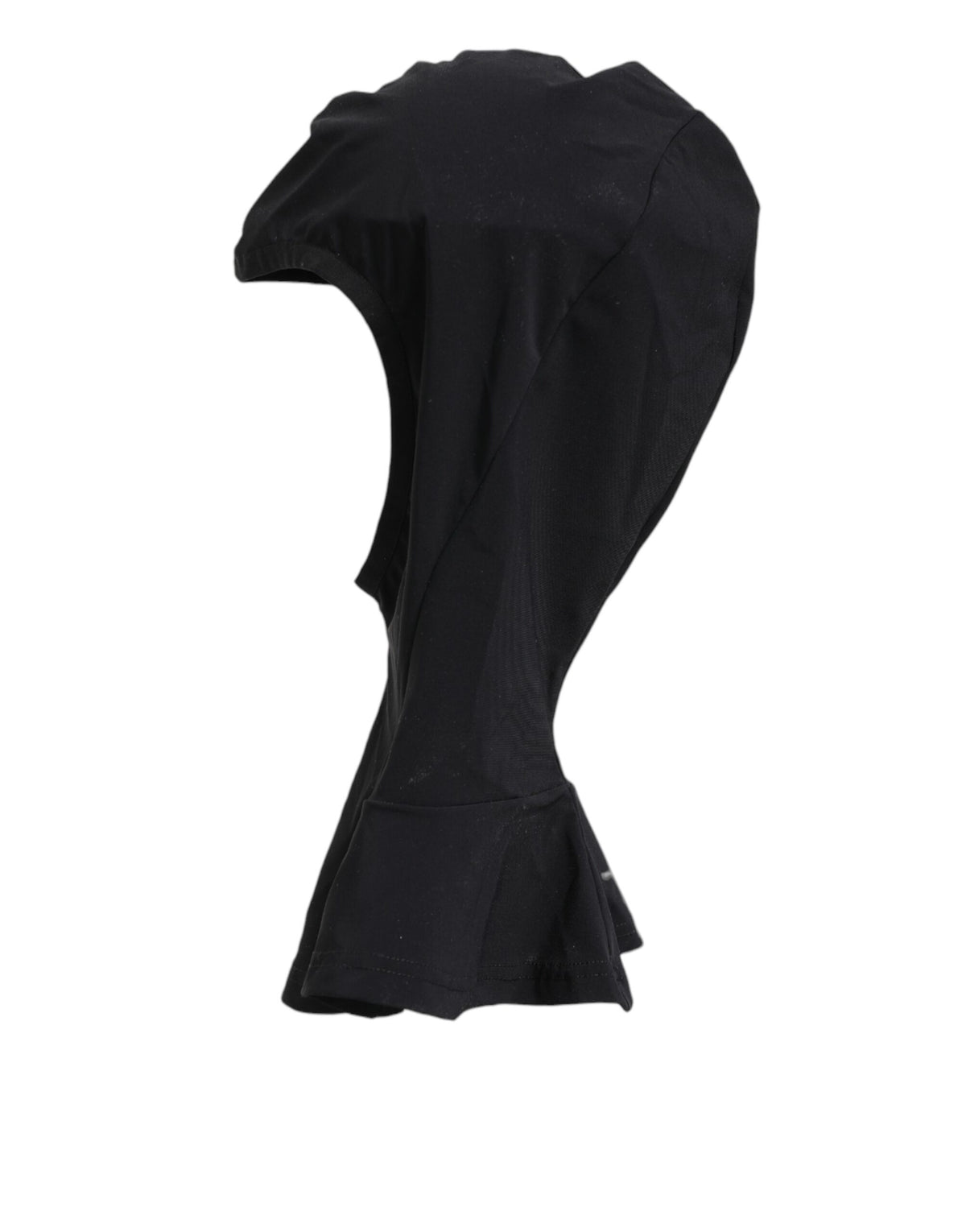 Dolce & Gabbana Black Nylon Elastane Balaclava Hood Face Cover Hat - Eljoys Fashion 