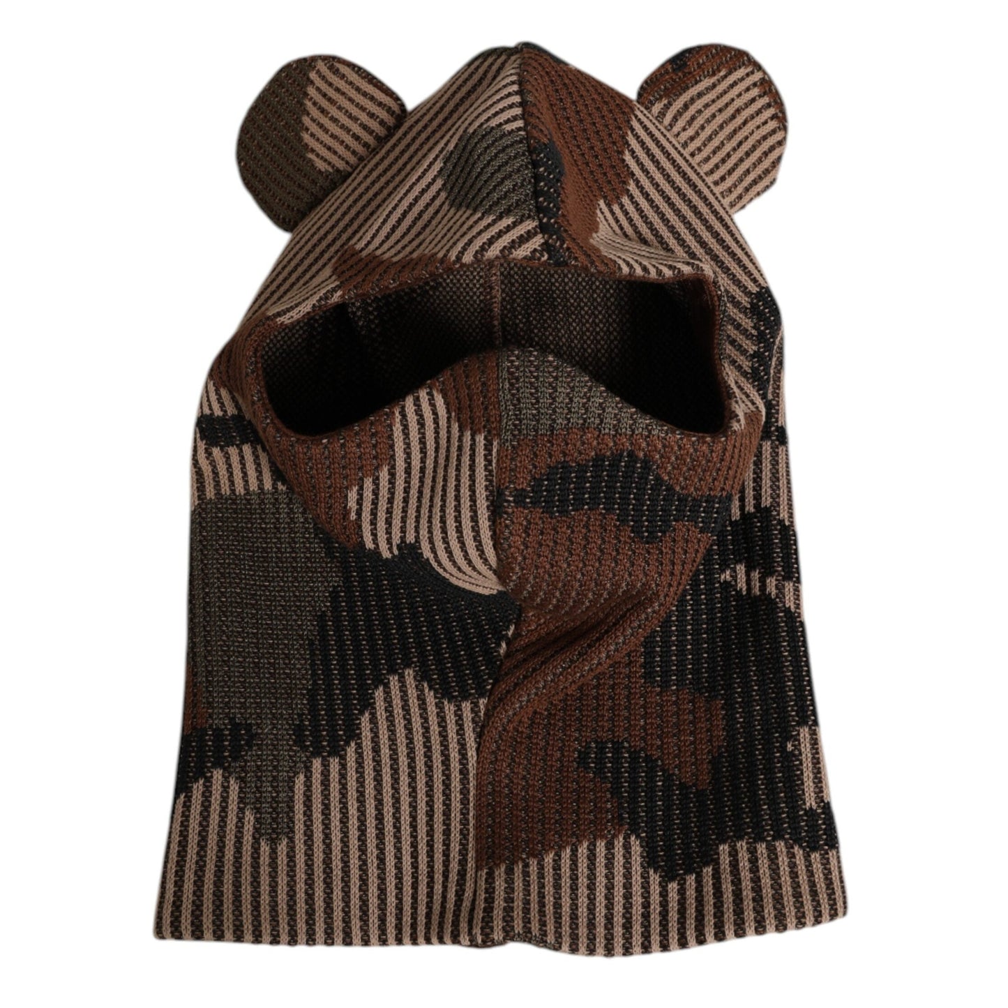 Dolce & Gabbana Multicolor Camouflage Balaclava Mask Men Cap One Size Hat