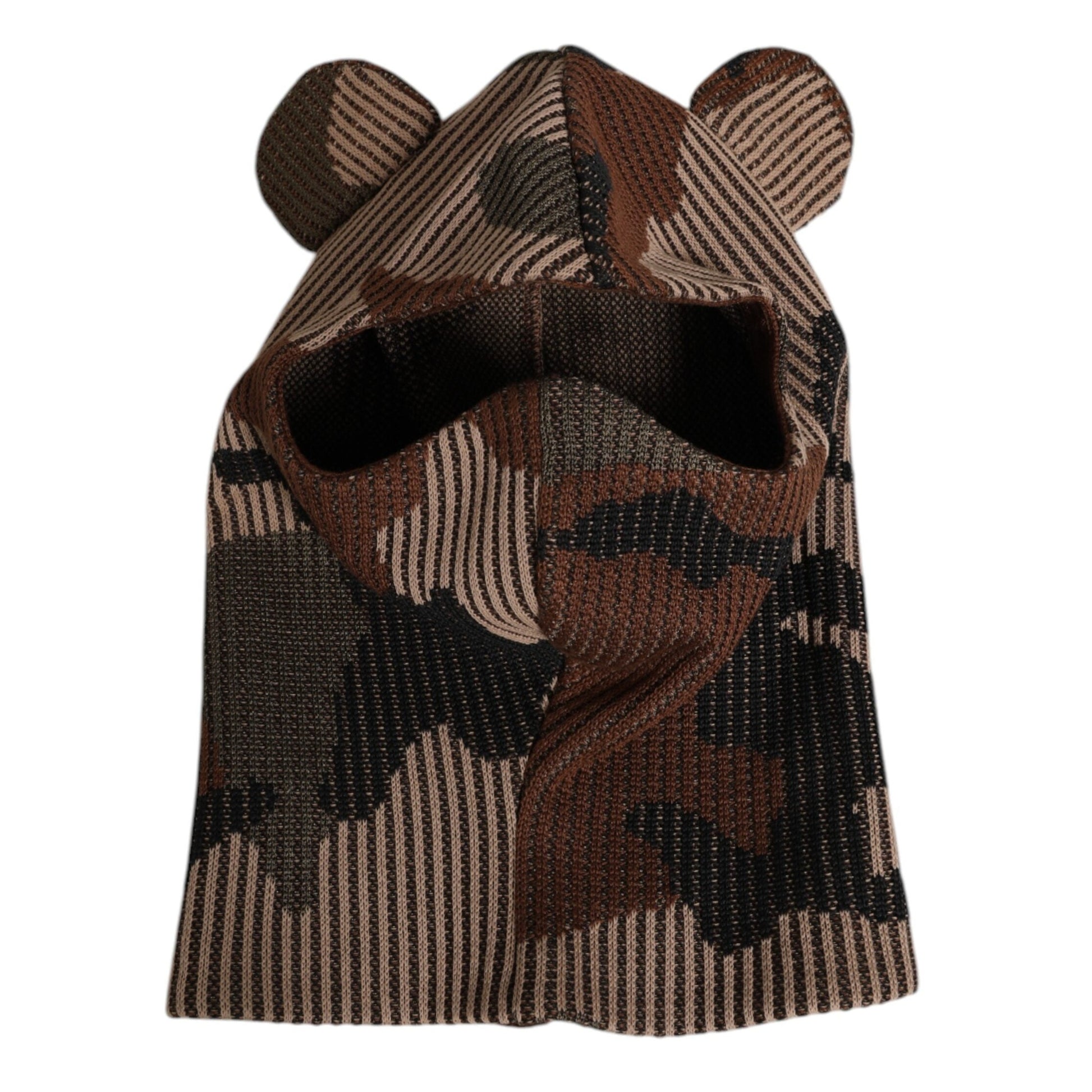 Dolce & Gabbana Multicolor Camouflage Balaclava Mask Men Cap One Size Hat