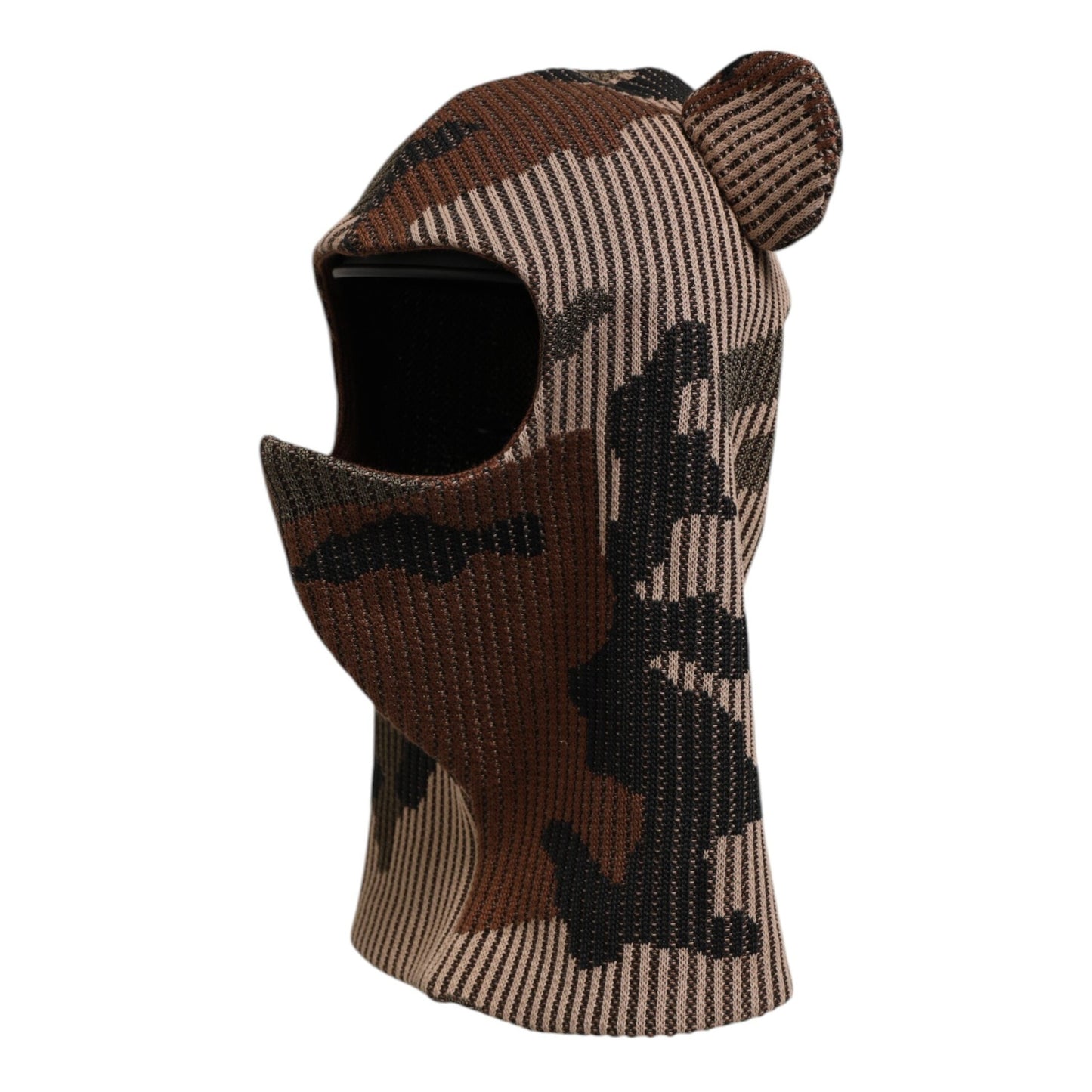 Dolce & Gabbana Multicolor Camouflage Balaclava Mask Men Cap One Size Hat