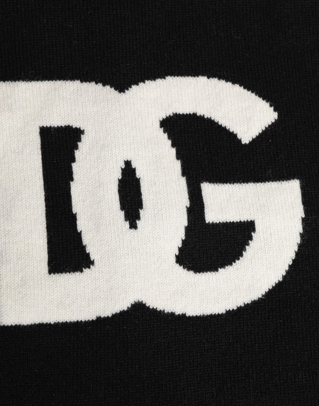 Dolce & Gabbana Black D&G Logo Cashmere Knitted Men One Size Scarf - Eljoys Fashion 