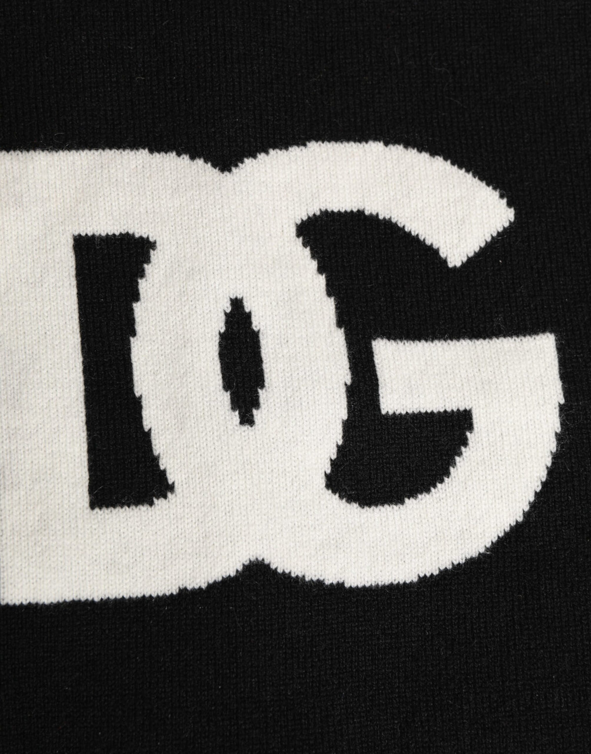 Dolce & Gabbana Black D&G Logo Cashmere Knitted Men One Size Scarf - Eljoys Fashion 
