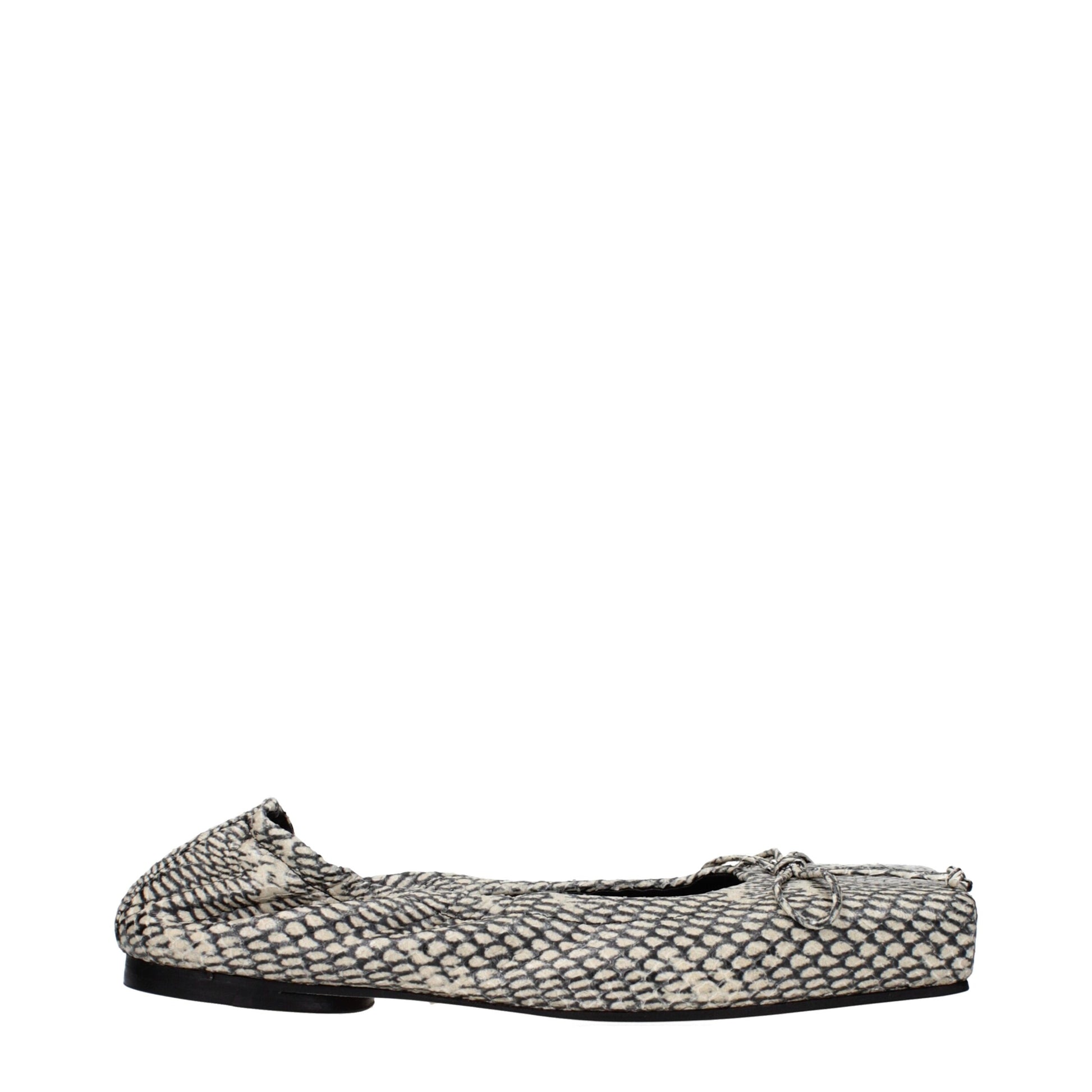 Jacquemus Beige Leather Ballet Flats Jacquemus