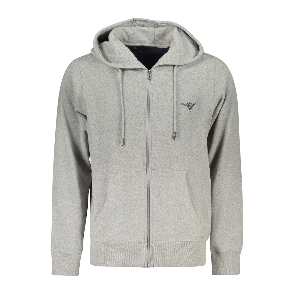Accademia Militare Gray Cotton Men Hoodie Accademia Militare