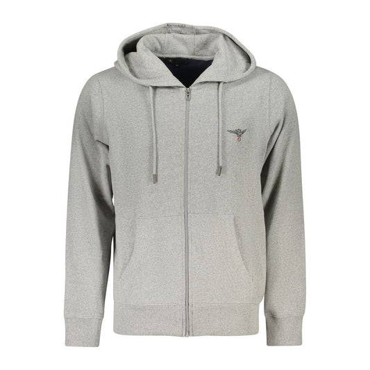 Accademia Militare Gray Cotton Men Hoodie Accademia Militare