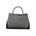 Twinset black polyurethane women's tote bag with sleek design and spacious interior, perfect for everyday use.