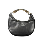 Twinset Nero polyurethane women's handbag with sleek design and top handle, stylish accessory for everyday use.