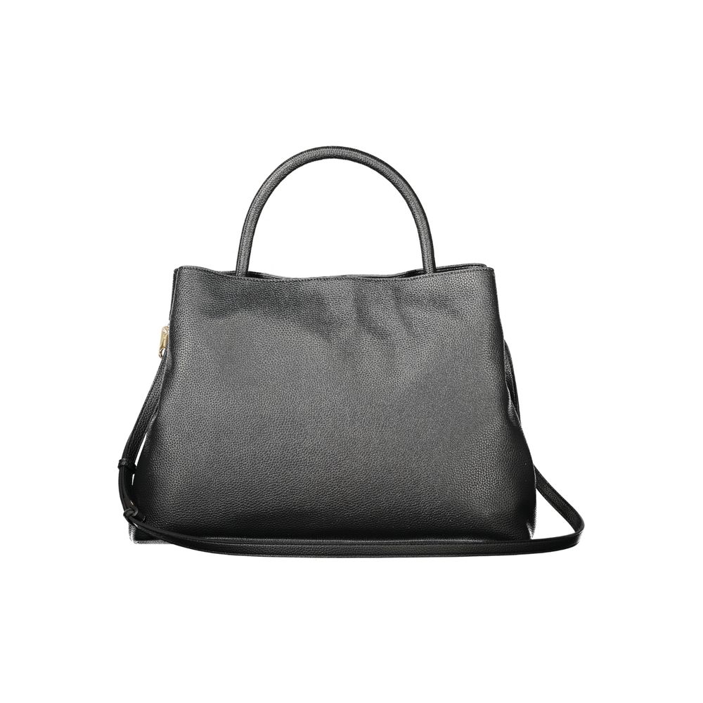 Twinset black polyurethane women's tote bag with sleek design and spacious interior, ideal for everyday use.