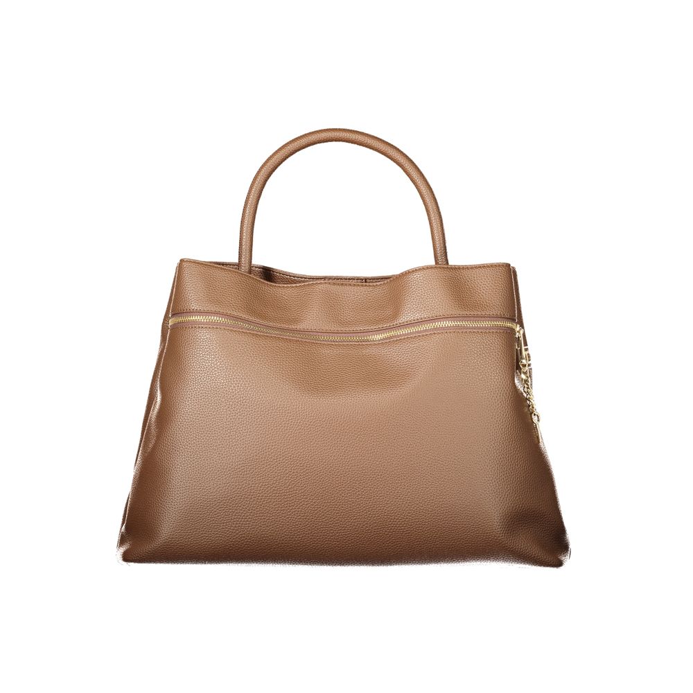Brown Twinset poliuretano woman tote bag with sleek design and sturdy handles, ideal for everyday use and stylish accessories.