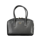 Twinset Nero women’s handbag made of polyurethane, stylish and versatile with a sleek design and top handle.