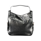 Black Twinset polyurethane hobo bag with spacious design and shoulder strap, perfect for stylish everyday use.