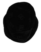 Dolce & Gabbana Black Cotton Suede Bucket Logo Capello Hat - Eljoys Fashion 