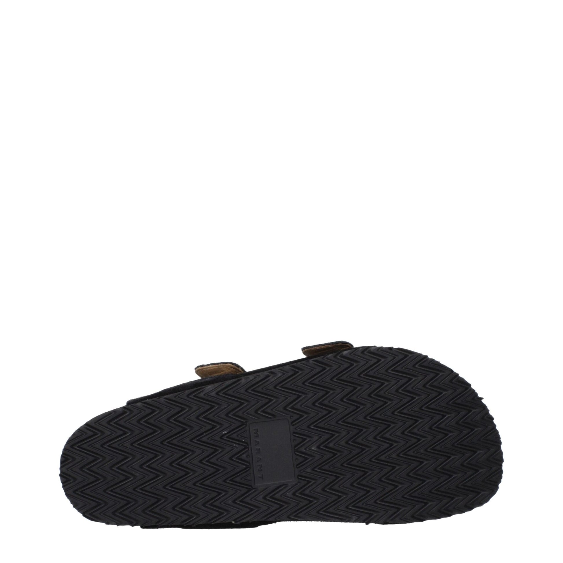 Isabel Marant Black Leather Slippers
