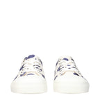 Moschino White Fabric Low Top Sneakers Moschino