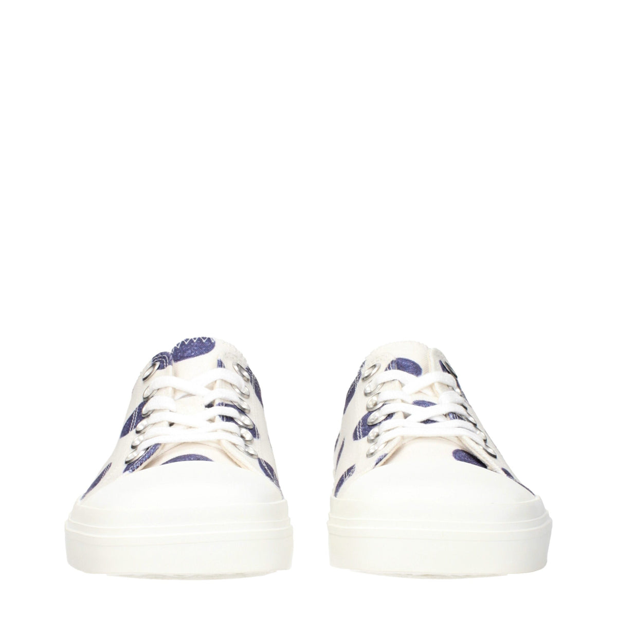 Moschino White Fabric Low Top Sneakers Moschino
