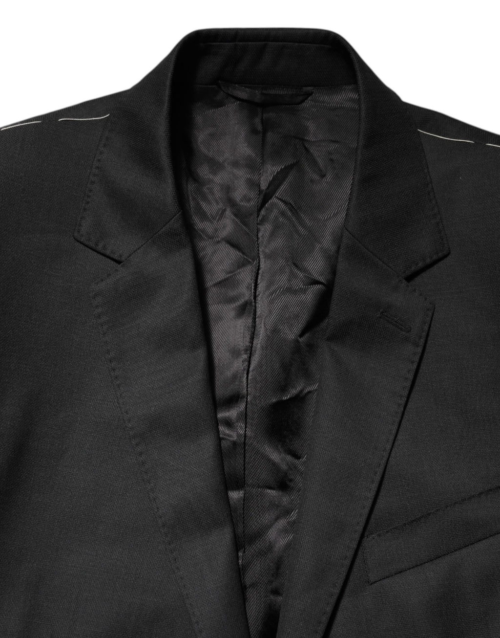 Dolce & Gabbana Dark Gray Single Breasted Men Coat MARTINI Blazer Dolce & Gabbana