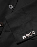 Dolce & Gabbana Dark Gray Single Breasted Men Coat MARTINI Blazer Dolce & Gabbana
