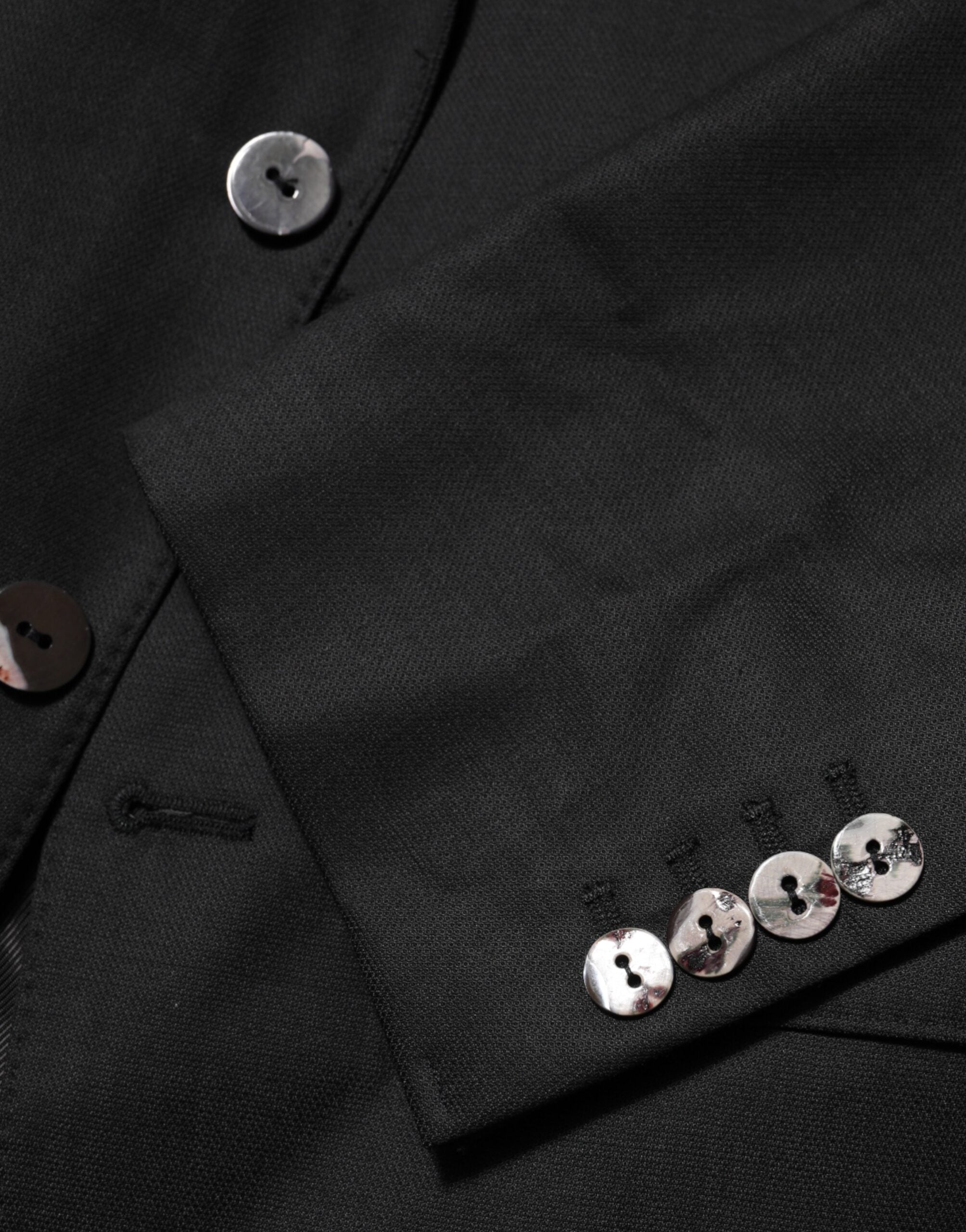 Dolce & Gabbana Dark Gray Single Breasted Men Coat MARTINI Blazer Dolce & Gabbana