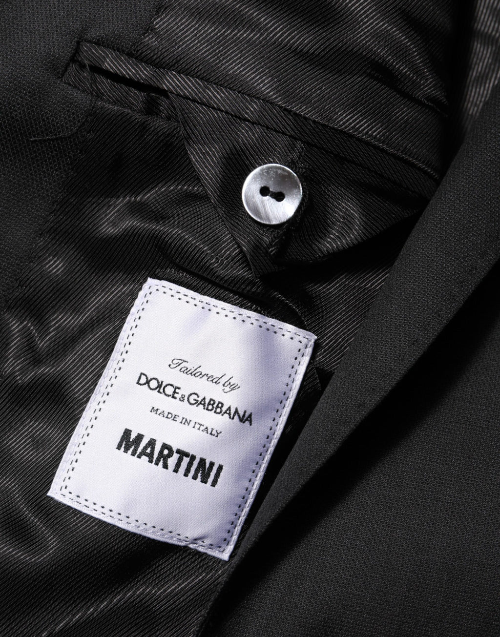 Dolce & Gabbana Dark Gray Single Breasted Men Coat MARTINI Blazer Dolce & Gabbana