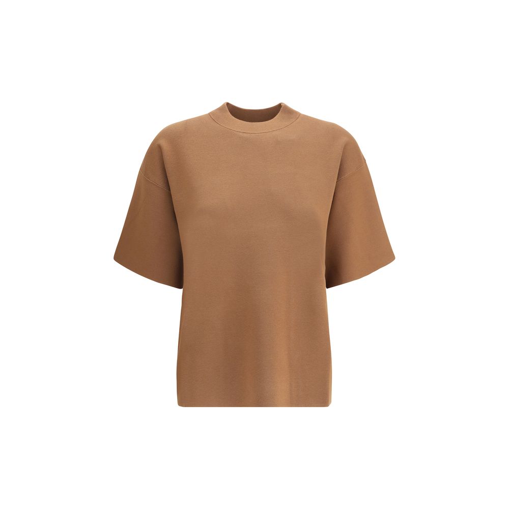 Max Mara Brown Polyester T-Shirt