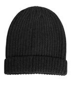 Dolce & Gabbana Black Cashmere Knitted Beanie Men Capello Hat - Eljoys Fashion 