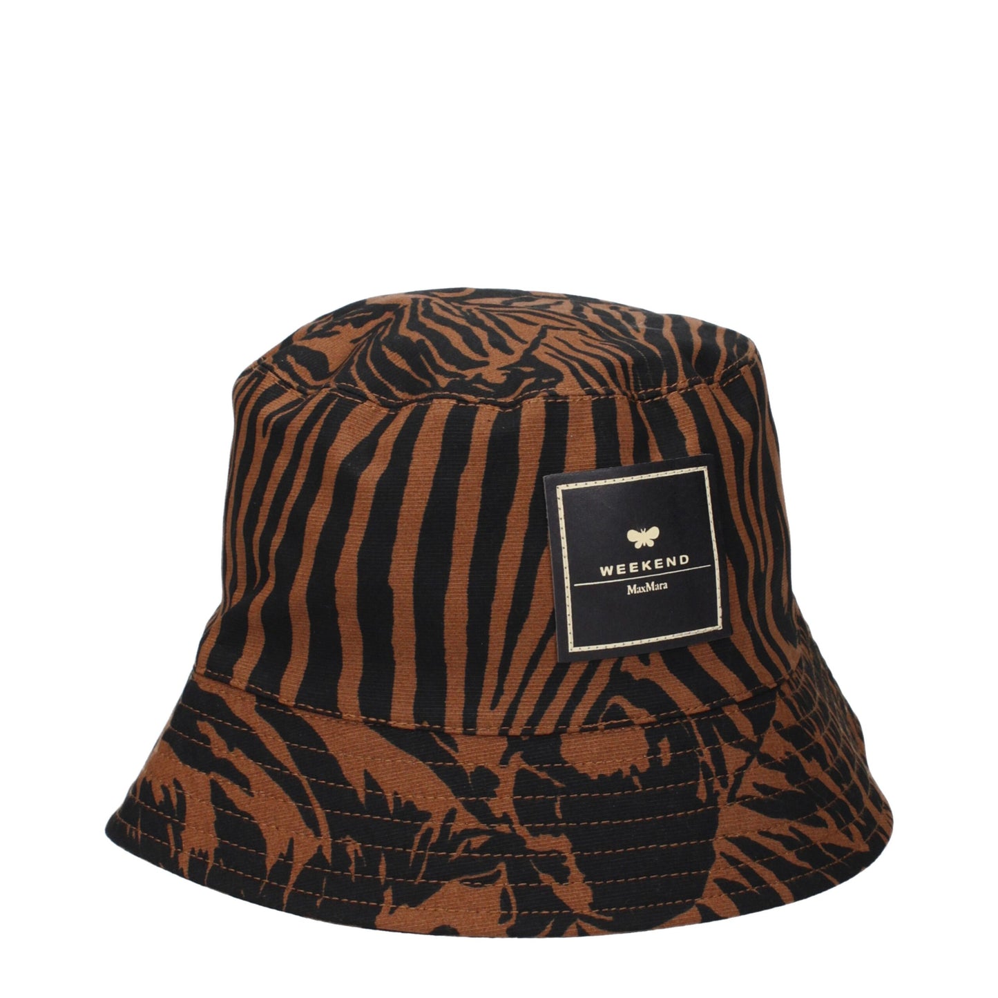 Max Mara Brown Cotton Bucket Hat Max Mara