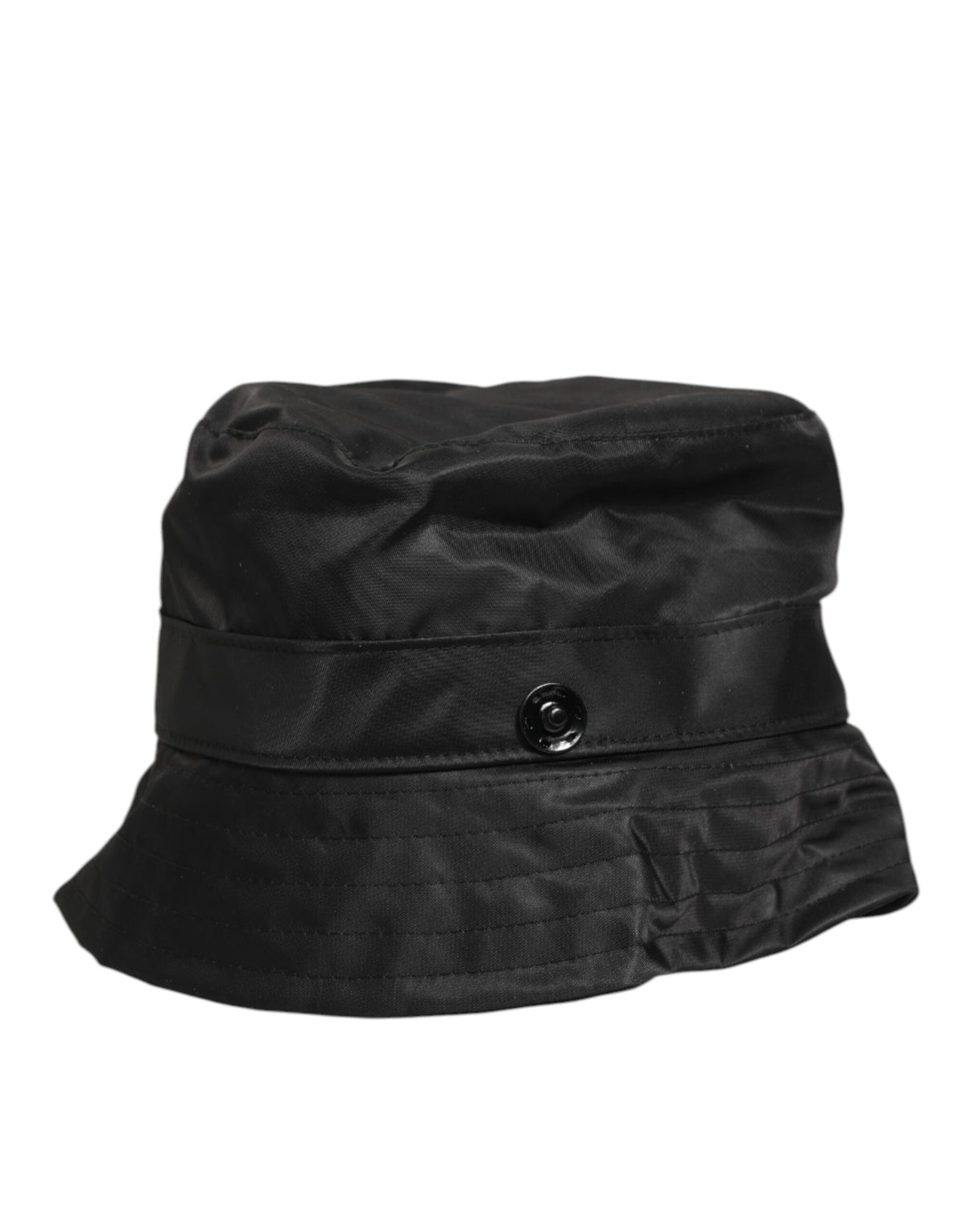 Dolce & Gabbana Black PVC Wide Brim Men Bucket Capello Hat - Eljoys Fashion 