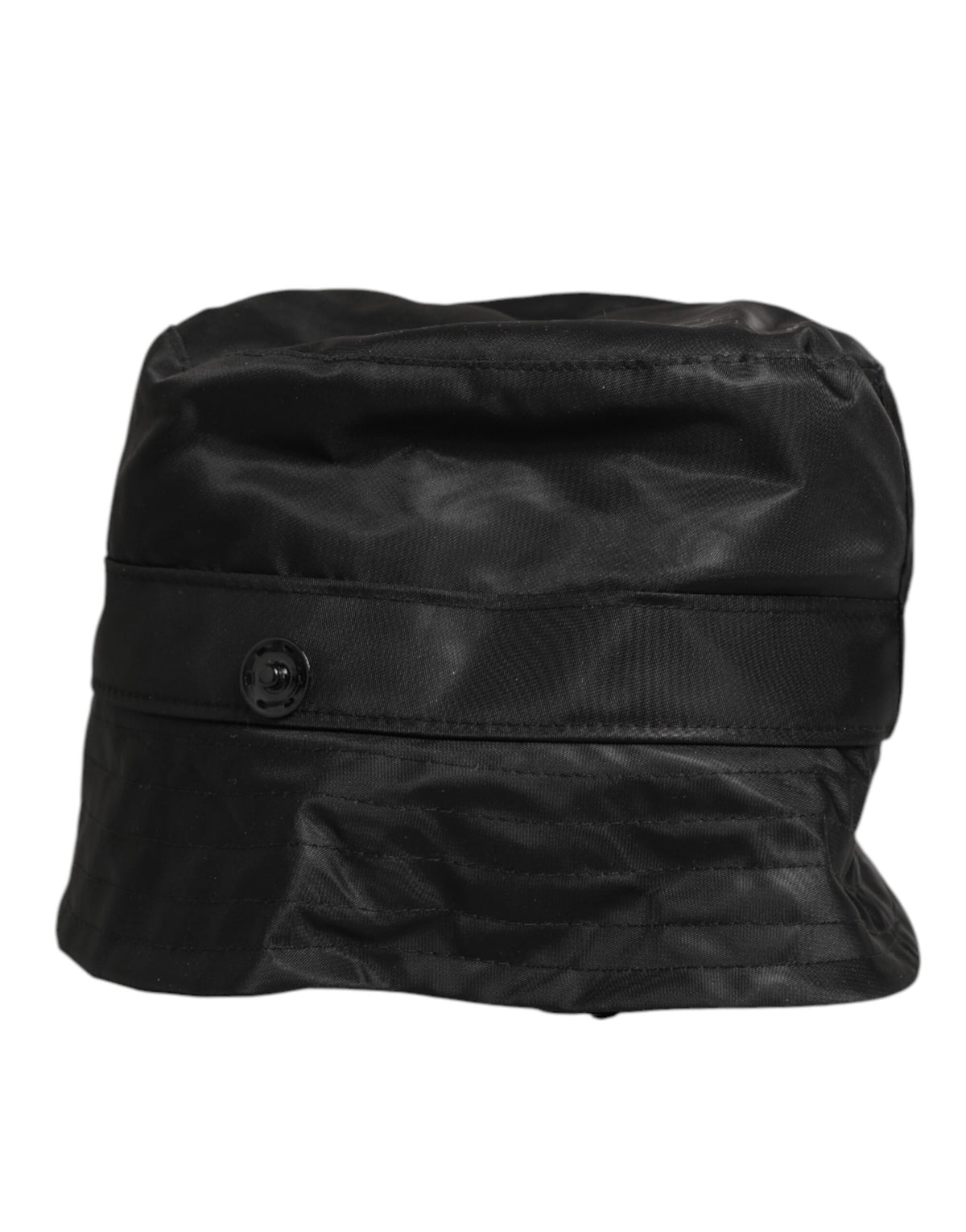 Dolce & Gabbana Black PVC Wide Brim Men Bucket Capello Hat - Eljoys Fashion 