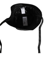 Dolce & Gabbana Black PVC Wide Brim Men Bucket Capello Hat - Eljoys Fashion 