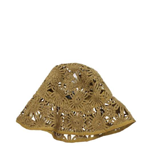 Max Mara Green Polyester Bucket Hat Max Mara