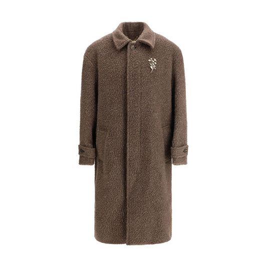 Golden Goose Brown Viscose Coat Golden Goose