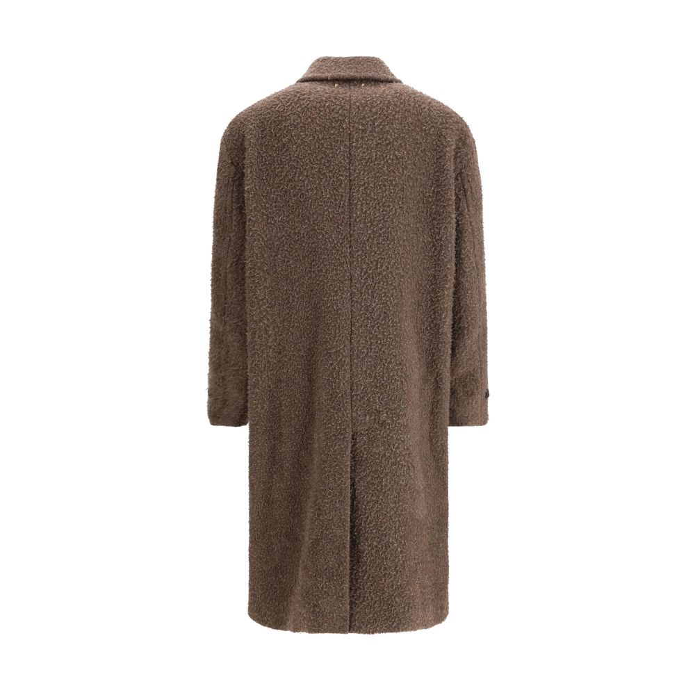Golden Goose Brown Viscose Coat Golden Goose