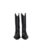 Off-White Black Leather High Heel Boots Off-White