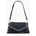 Desigual Nero Donna handbag made of polyurethane with sleek black design and stylish shoulder strap.