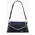 Desigual Nero Donna handbag made of polyurethane with sleek black design and stylish shoulder strap.