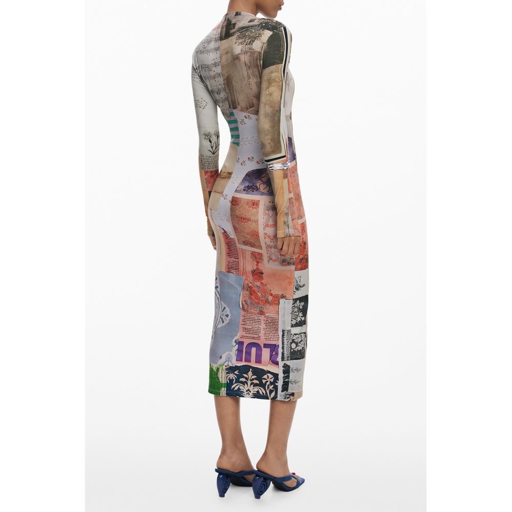 Desigual Beige Viscose Women Dress