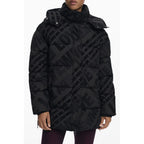 Desigual black polyester women's jacket with a stylish design, featuring a front zipper and long sleeves for a casual look.