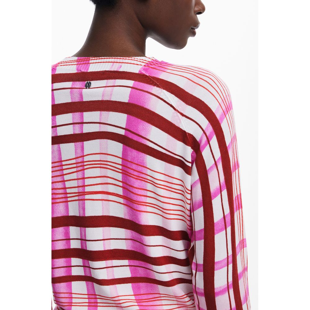 Desigual Pink Viscose Sweater Desigual
