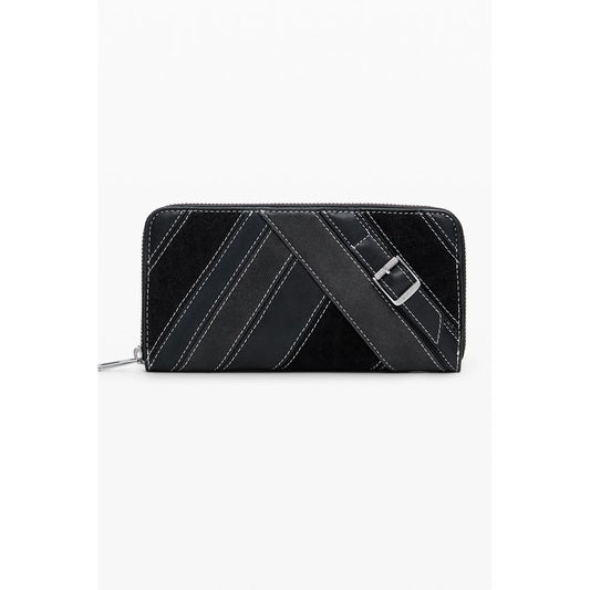 Desigual Nero Poliuretano Women Wallet Desigual