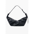 Desigual Nero shoulder bag made of polyurethane with stylish design and adjustable strap, perfect for women.
