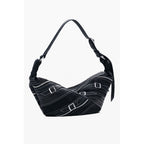 Desigual Nero Poliuretano Women Shoulder Bag Desigual