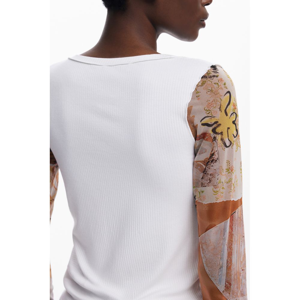 Desigual White Polyester Women Sweater Desigual