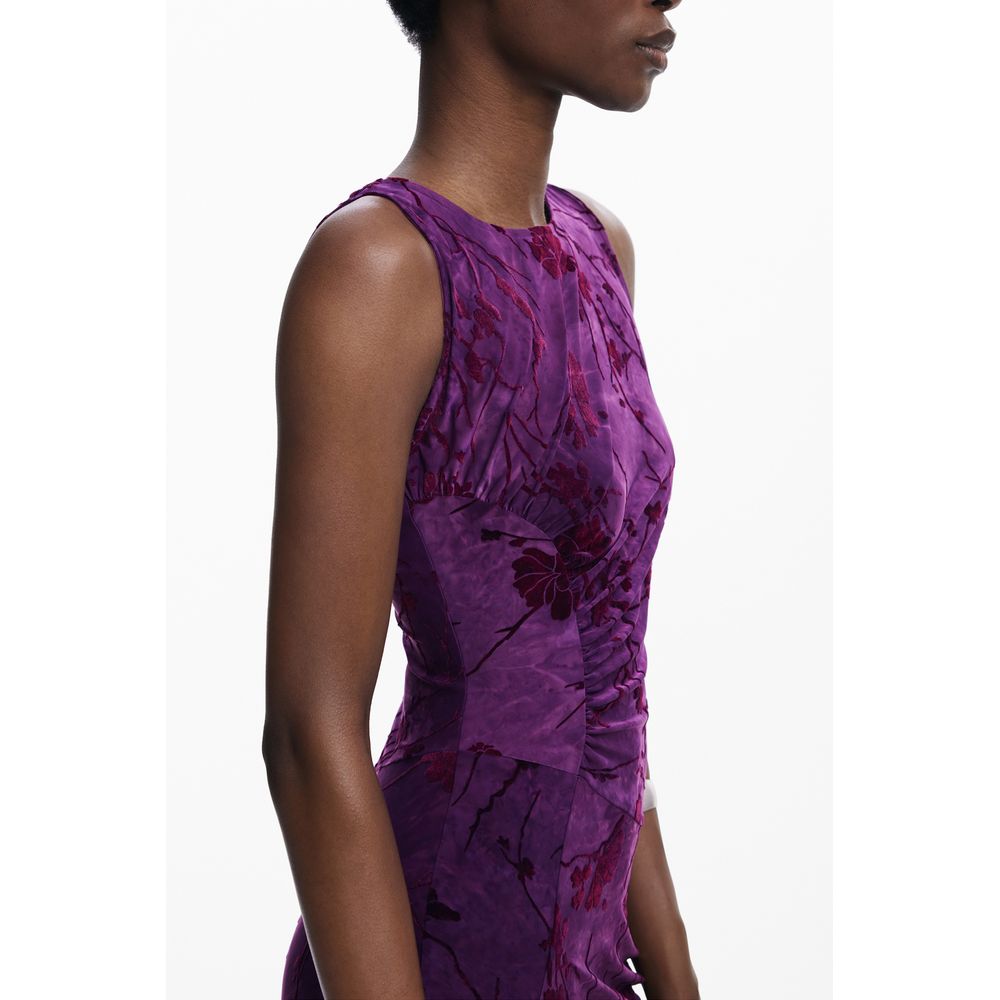 Desigual Purple Polyester Women Dress