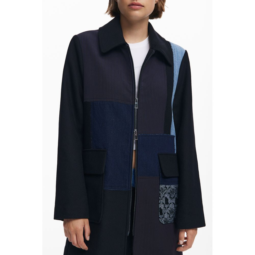 Desigual Black Polyester Women's Jacket - Eljoys Fashion 